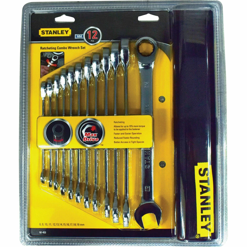 Stanley Ratchet Spanner Set Metric 12 Piece 3 Stanley Ratchet Spanner Set Metric 12 Piece