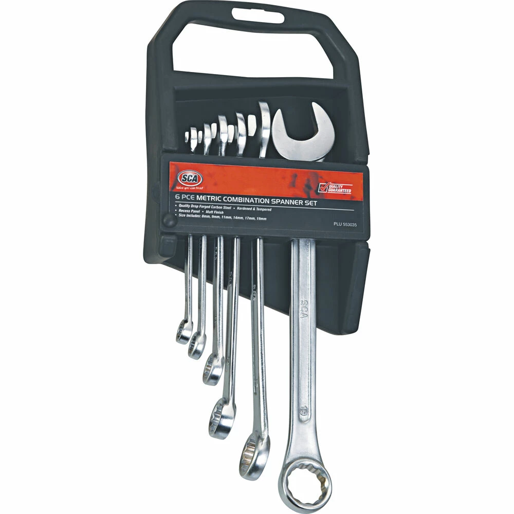 SCA Spanner Set Combination Metric 6 Piece 3 SCA Spanner Set Combination Metric 6 Piece