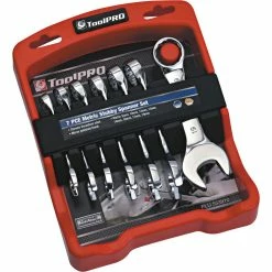 ToolPRO Spanner Set Stubby Metric 7 Piece