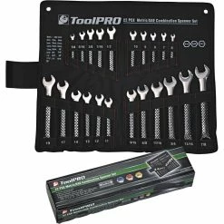 ToolPRO Spanner Set Combination Metric/SAE 22 Piece