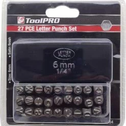 ToolPRO Letter Punch Set - 6mm
