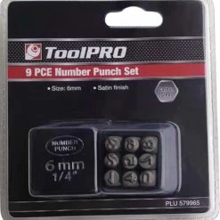 ToolPRO Number Punch Set - 6mm
