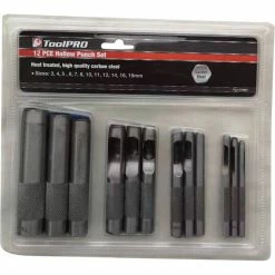ToolPRO Hollow Punch Set - 12 Piece
