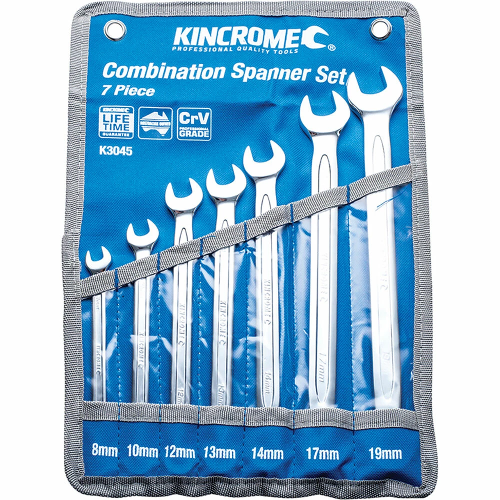 Kincrome Combination Spanner Set Metric 7 Piece 3 Kincrome Combination Spanner Set Metric 7 Piece