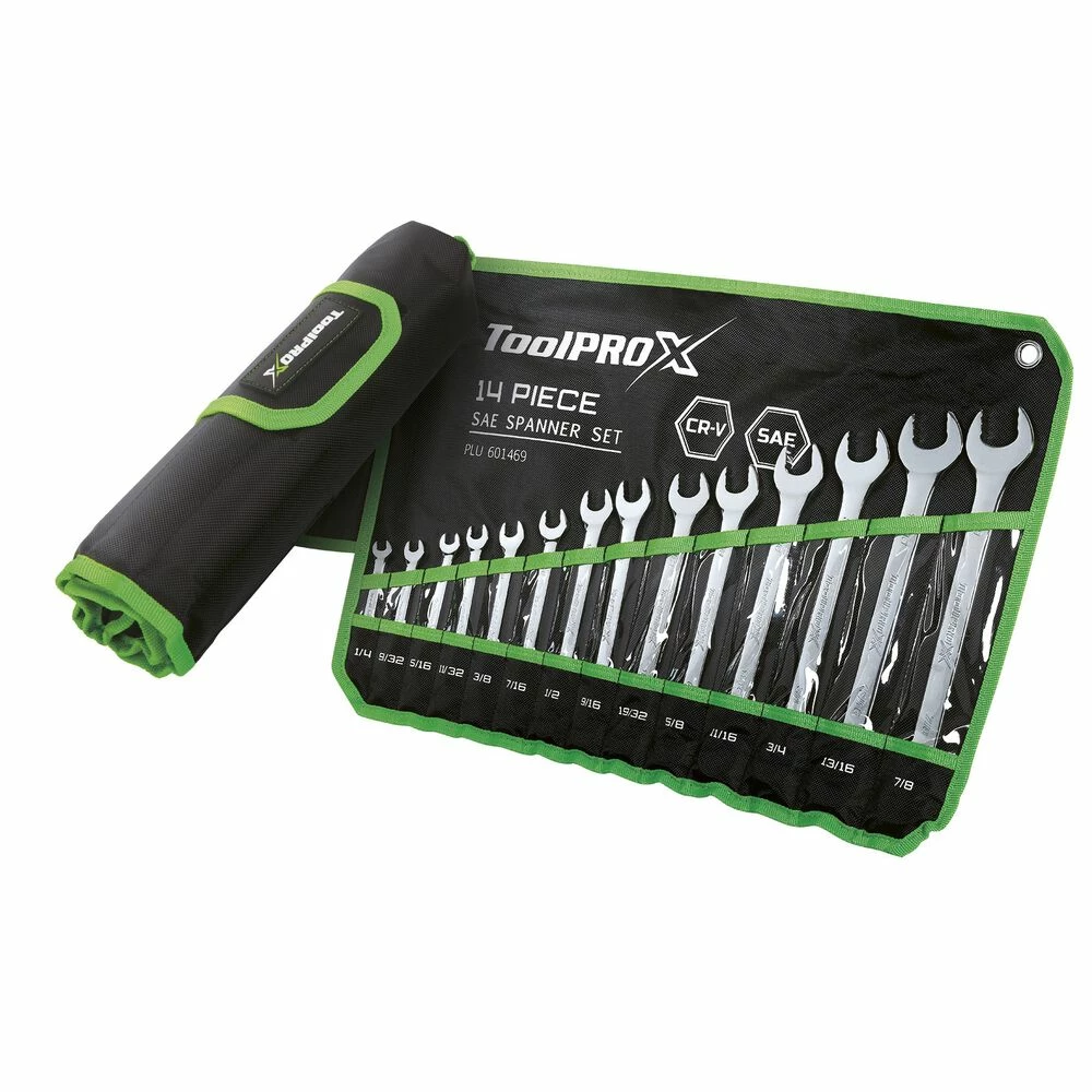 ToolPRO-X Spanner Set Combination SAE 14 Piece 3 ToolPRO-X Spanner Set Combination SAE 14 Piece