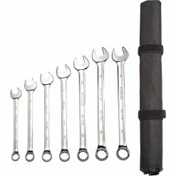 Stanley Spanner Set Ring And Open End Jumbo - Metric, 7 Piece - 96-216
