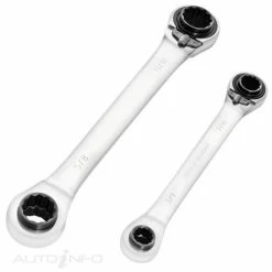 Toledo Dual Head Ratchet Wrench 4 In 1 - 2 Piece - 301820