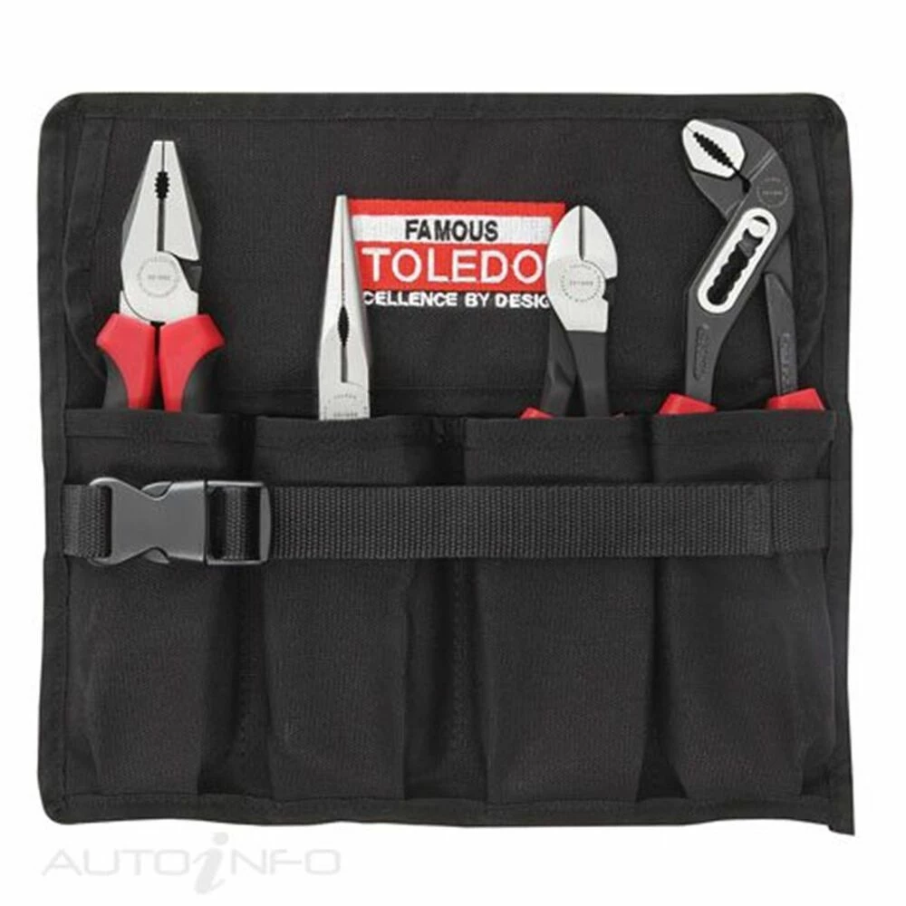 Toledo Plier Set In Reusable Tool Roll - TPSA02 3 Toledo Plier Set In Reusable Tool Roll - TPSA02